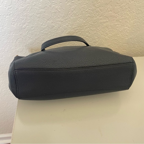 Coach Prairie Satchel Purse Bag Navy Pebble Leather - Picture 8 of 8